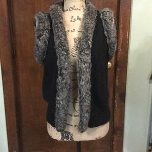 Faux fur Sweater vest